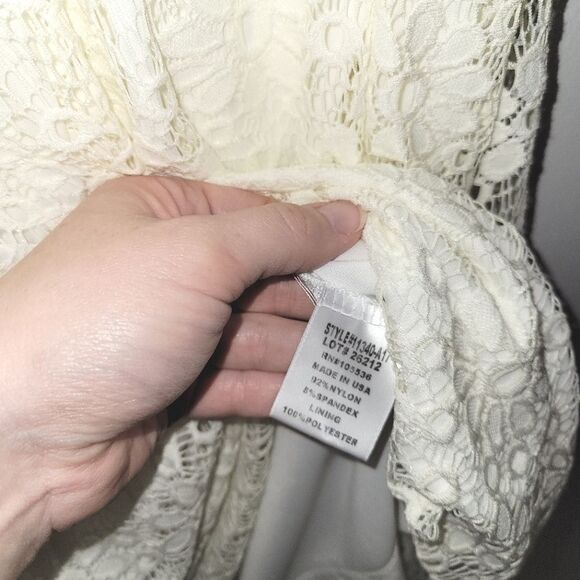 Slinky Brand White Lace Boho Dress XL - Picture 4 of 10